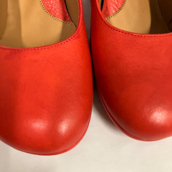 *BRAND NEW* Fluevog S/S 2014 Sopranos CAREY Mary Janes, Tomato Red, Size 9! HAWT - Picture 4 of 15